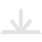 Ekena Millwork Saratoga Architectural Grade PVC Gable Bracket, 72"W x 45"H x 2"D x 6"F, 15/12 Pitch GBP072X45X0206SAR00 - alternate 5